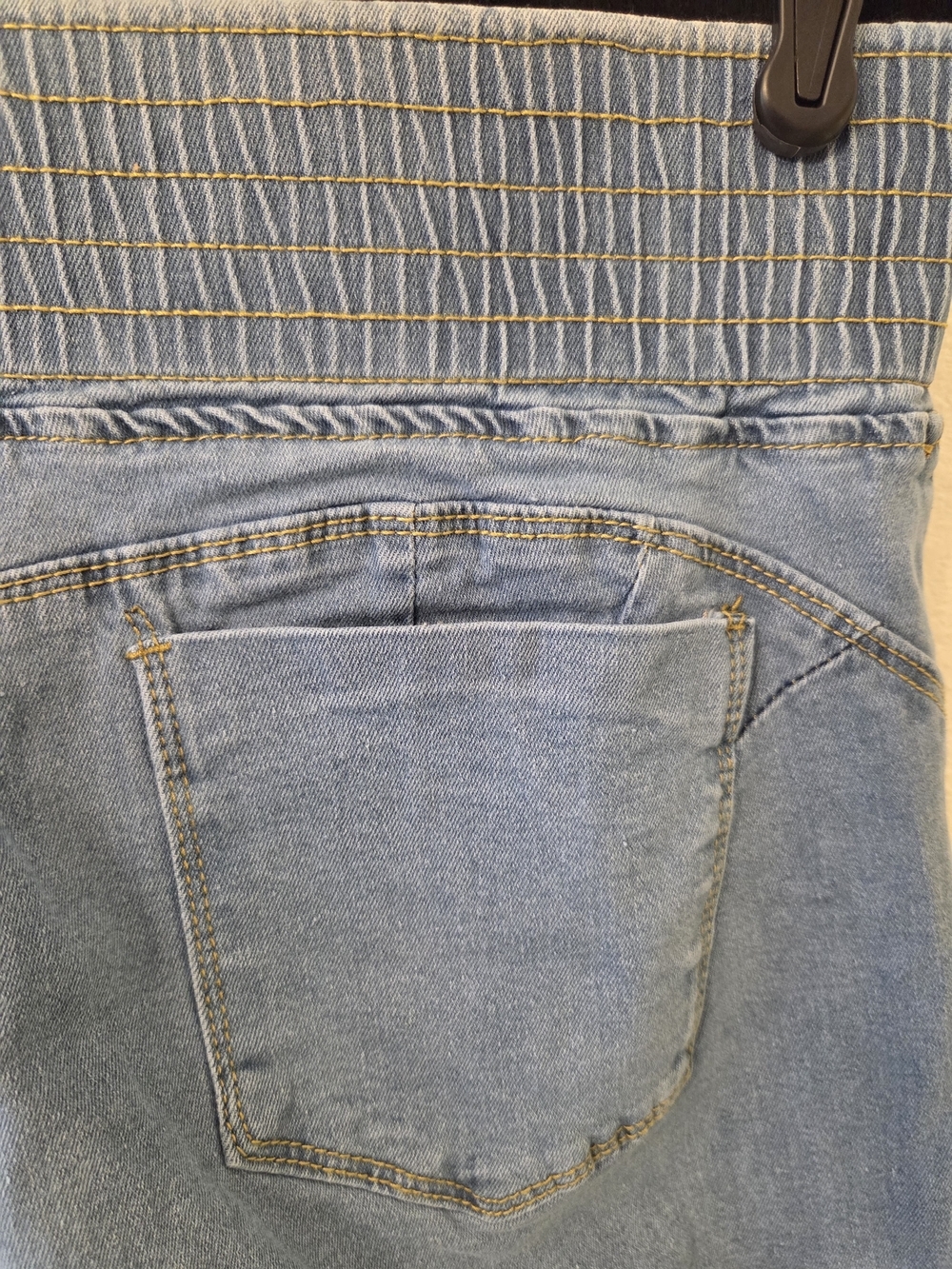 High-Rise Light Blue Flare Jeans for Women - Picture 5 of 7